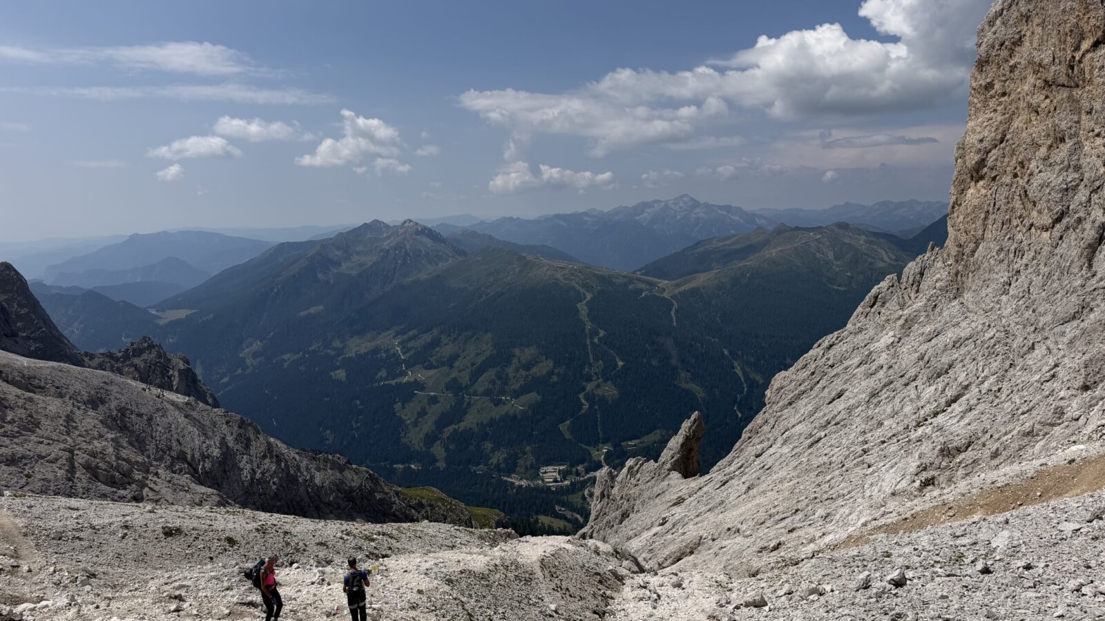 Ferrata-bolver-lugli-rifugio-rosetta-20260802 - La deviazione verso il sentiero inagibile